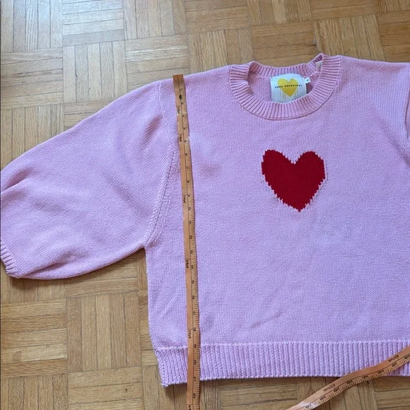 Kerri Rosenthal Pink Heart Knit Sweater - - Picture 3 of 16